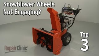 Snowblower Wheels Not Engaging — Snowblower Troubleshooting [upl. by Sower]