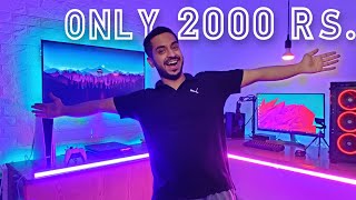 Only 2000 Rs Gaming Room LIGHT Setup [upl. by Laen991]