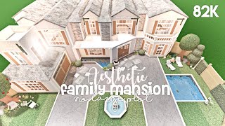 Aesthetic Family Mansion No Large Plot  Bloxburg Build [upl. by Inahc]