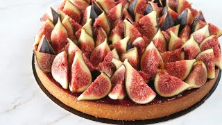 TARTE aux FIGUES  Pâte Sablée [upl. by Nauqes111]