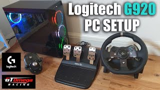 How To Setup Logitech G920 Racing Steering Wheel On A PC [upl. by Tenom]