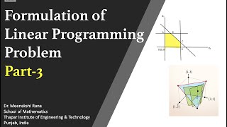 Formulation Part 3 Linear Programming Problem [upl. by Delamare]