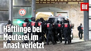 Gefängnismeuterei Polizei stürmt Knast in Thüringen  JVA Untermaßfeld [upl. by Nygem631]