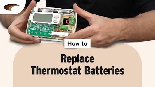 How to Replace Thermostat Batteries [upl. by Thornton]